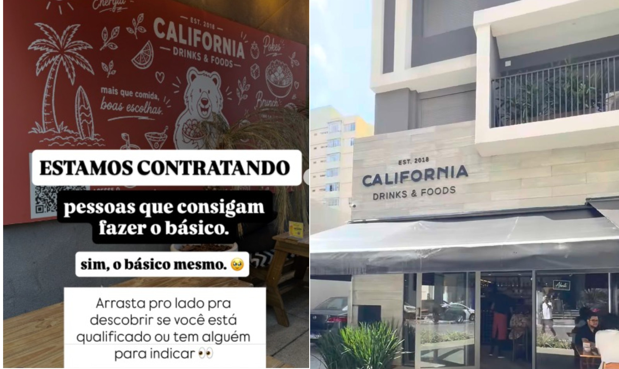 Restaurante viraliza nas redes com requisitos 'básicos', mas inusitados, para contratar funcionário - Foto