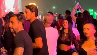 Romário com Alicya no Rock in Rio — Foto: extra