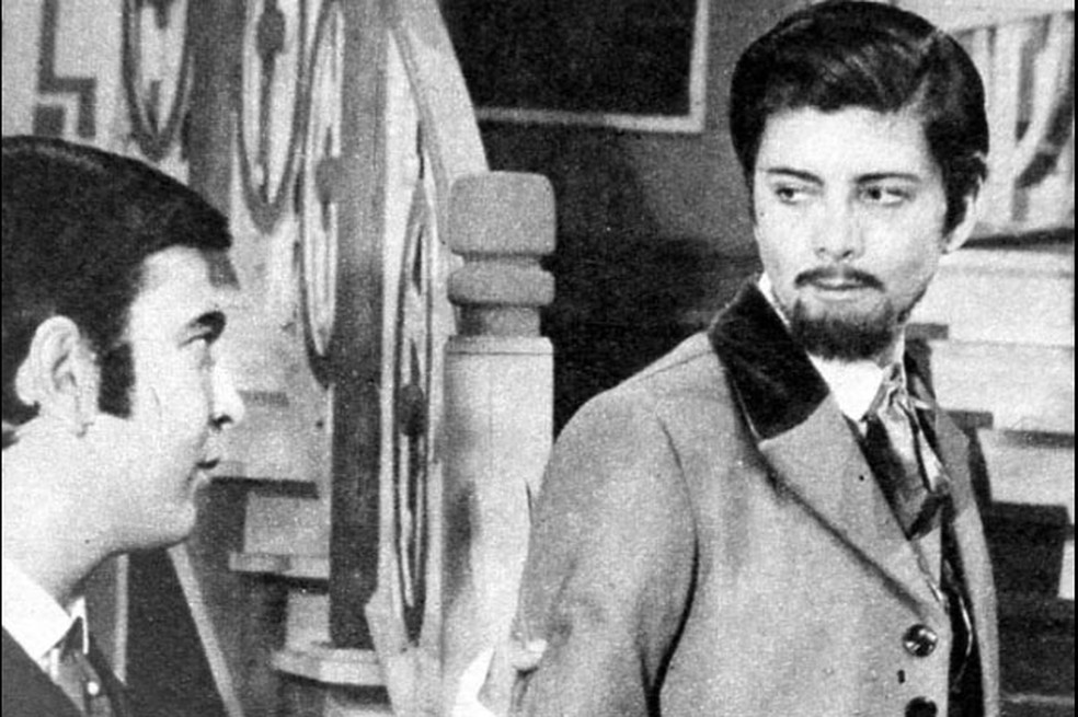 Glória Menezes de cavanhaque em "Almas de pedra" (1966): personagem especial — Foto: Reprodução