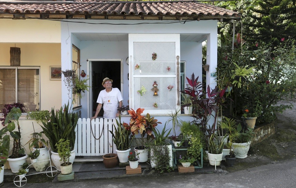 Uma das 51 casas do Retiro dos Artistas, no Rio — Foto: Roberto Moreyra 
