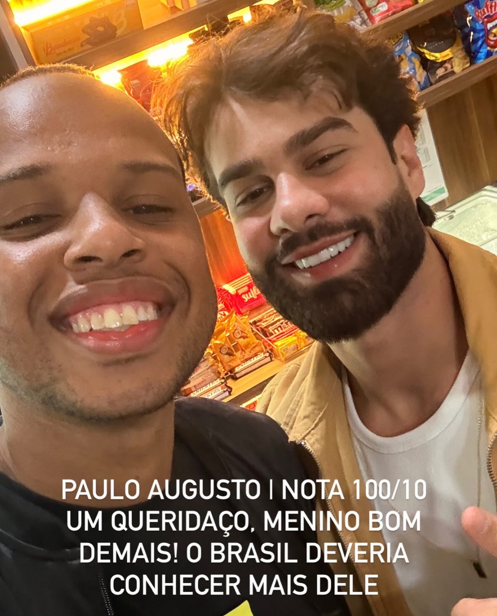 Fã viraliza ao dar notas para simpatia de ex-BBBs após encontro — Foto: reprodução/ instagram
