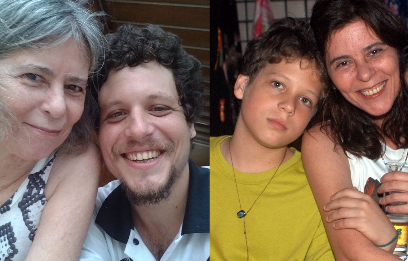 Chicão e Maria Eugênia atualmente e em 2004 — Foto: Instagram e arquivo