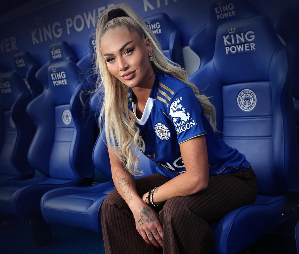 A jogadora Alisha Lehmann, do Leicester City, da Inglaterra — Foto: Reprodução/Instagram