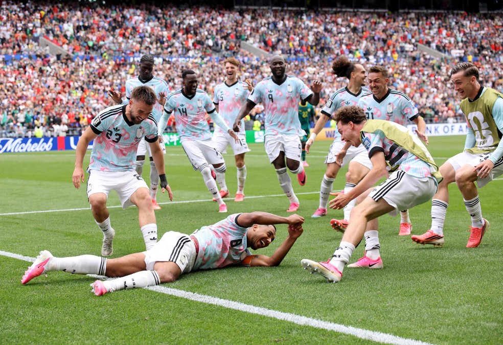 Bélgica elimina Senegal e avança às oitavas de final da Copa do Mundo — Foto: ALEX GRIMM / GETTY IMAGES NORTH AMERICA / Getty Images via AFP