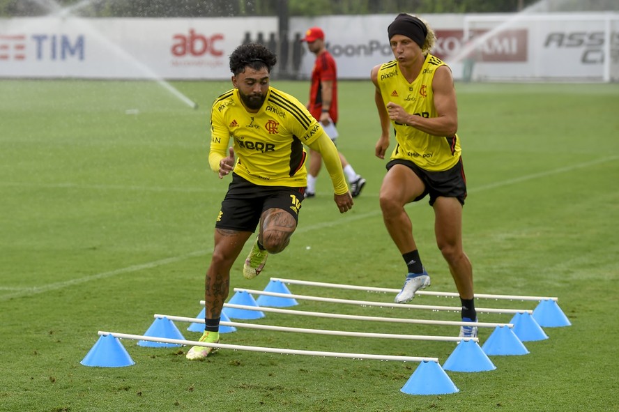 David Luiz e Gabigol estão no centro de disputa por liderança da equipe no Flamengo