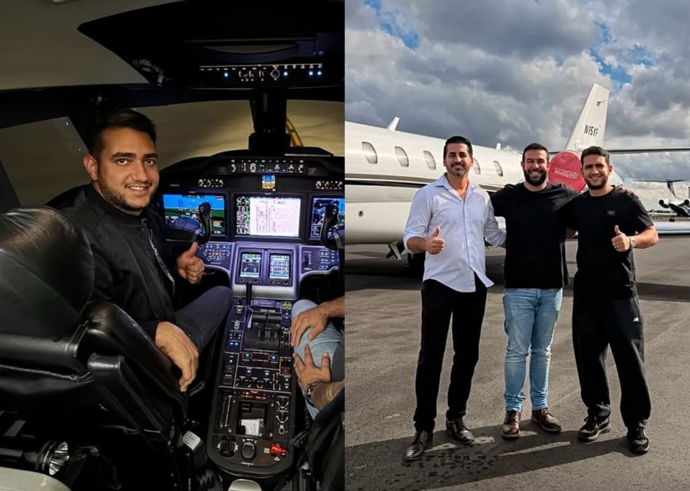 Juliano, da dupla com Henrique, &eacute; piloto e comprou um jato de R$ 80 milh&otilde;es &mdash; Foto: Reprodu&ccedil;&atilde;o/Instagram