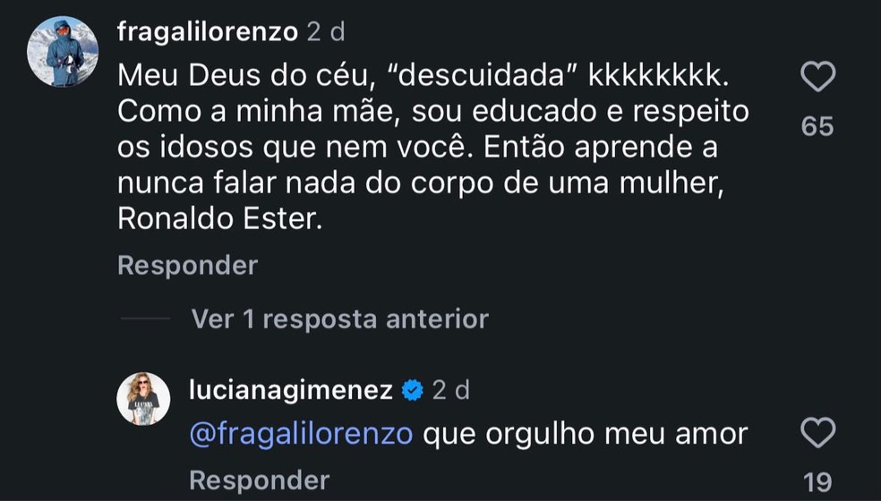 Filho de 15 anos defende Luciana Gimenez de ataque de Ronaldo &Eacute;sper &mdash; Foto: Reprodu&ccedil;&atilde;o/Instagram