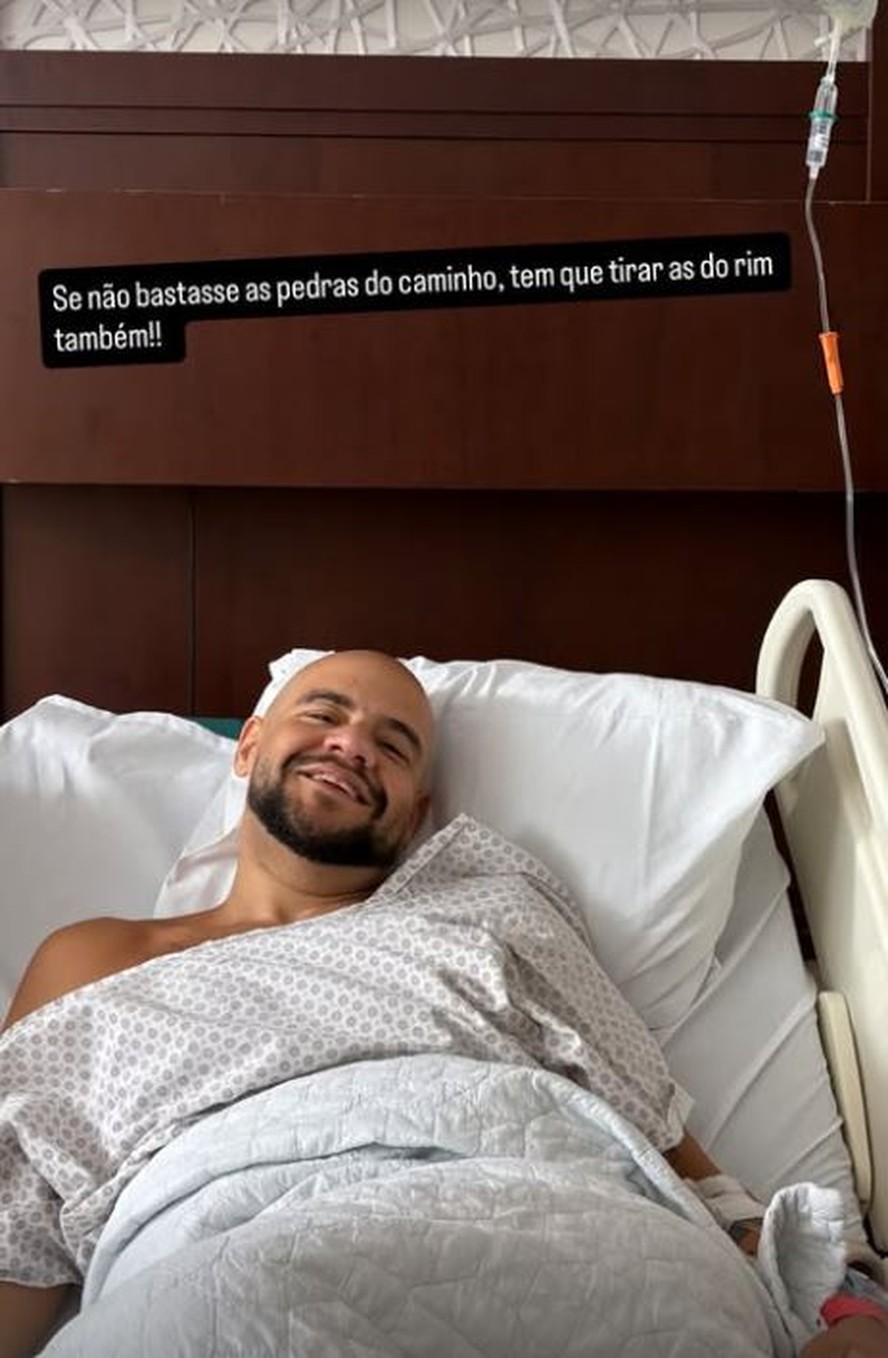 Após ser internado por conta de pedra no rim, Gominho desabafa e diz que está sem dinheiro; entenda