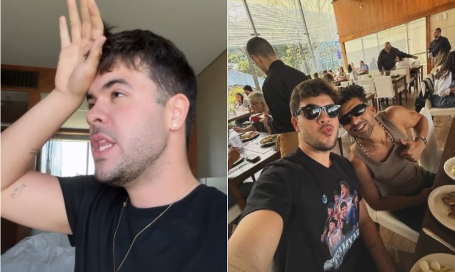Após beijo em Lucas Leto, Álvaro brinca com ressaca
