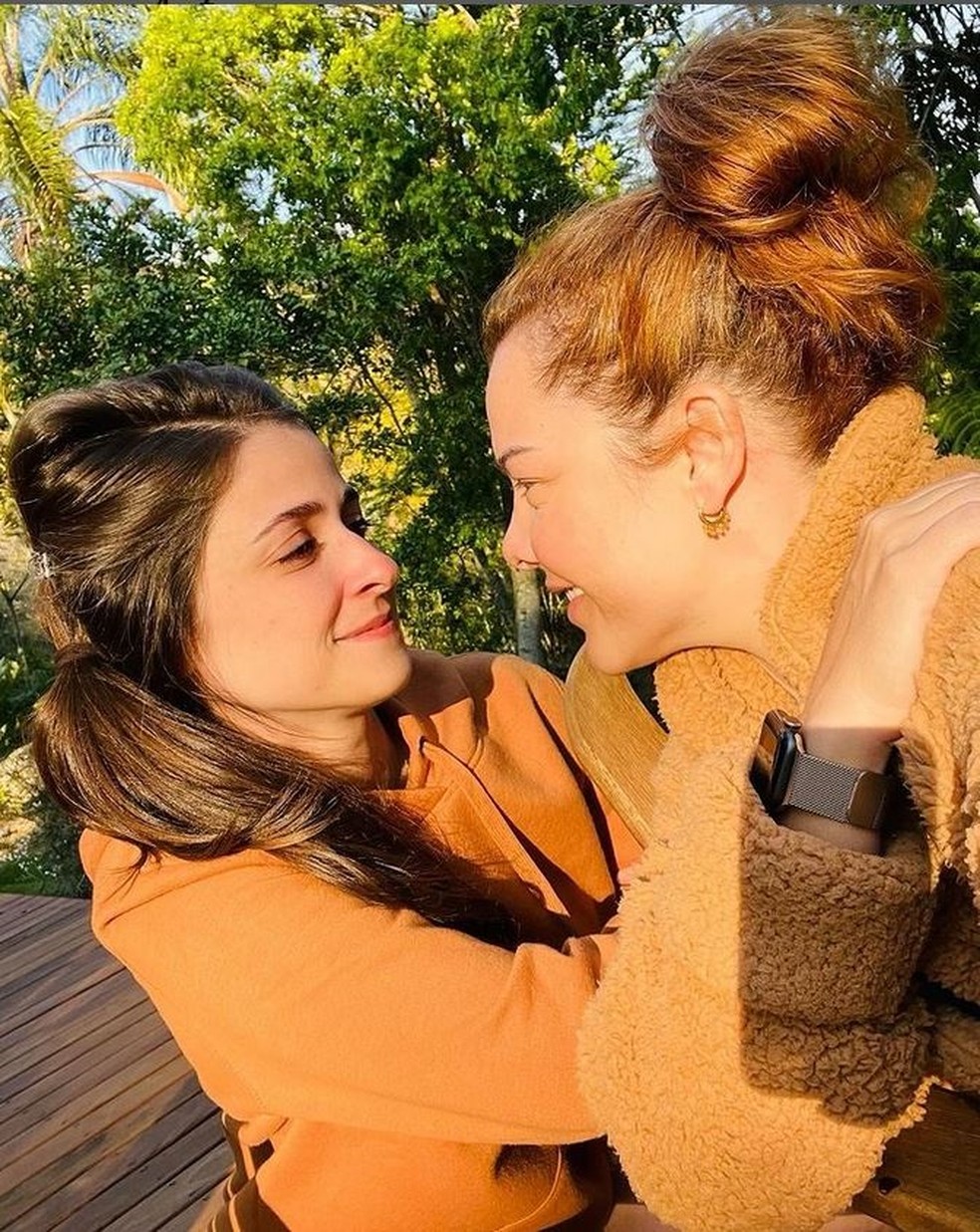 Fernanda Souza e a namorada, Eduarda Porto — Foto: Instagram