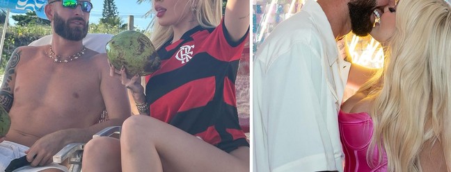 Léo Pereira, do Flamengo asssume namoro com Karoline Lima — Foto: Instagram