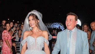 Amado Batista se casa com a miss Calita Franciele &mdash; Foto: Instagram