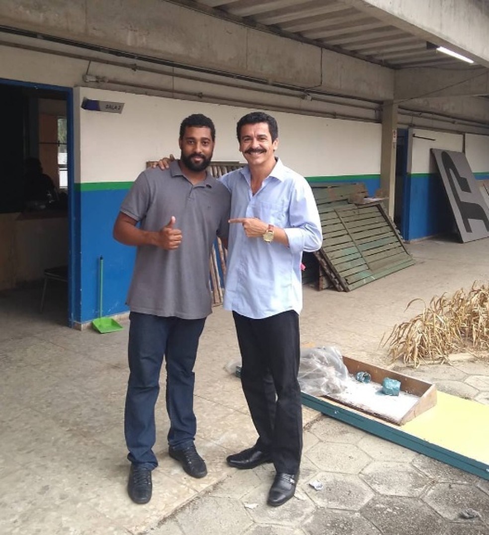 Edson Caldas nos bastidores do filme 'The last animal' &mdash; Foto: Reprodu&ccedil;&atilde;o/Instagram