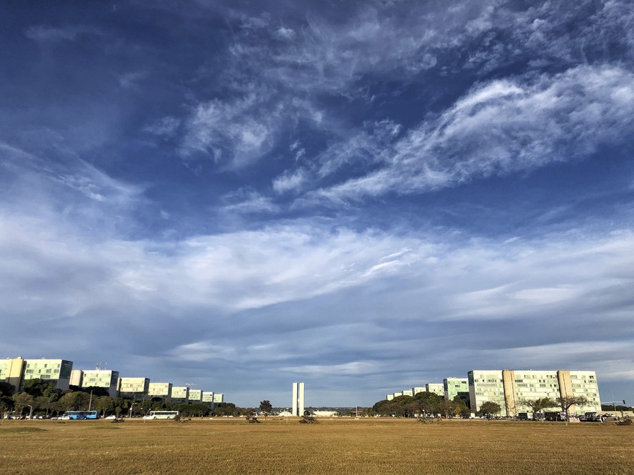 Esplanada dos Ministérios, em Brasília