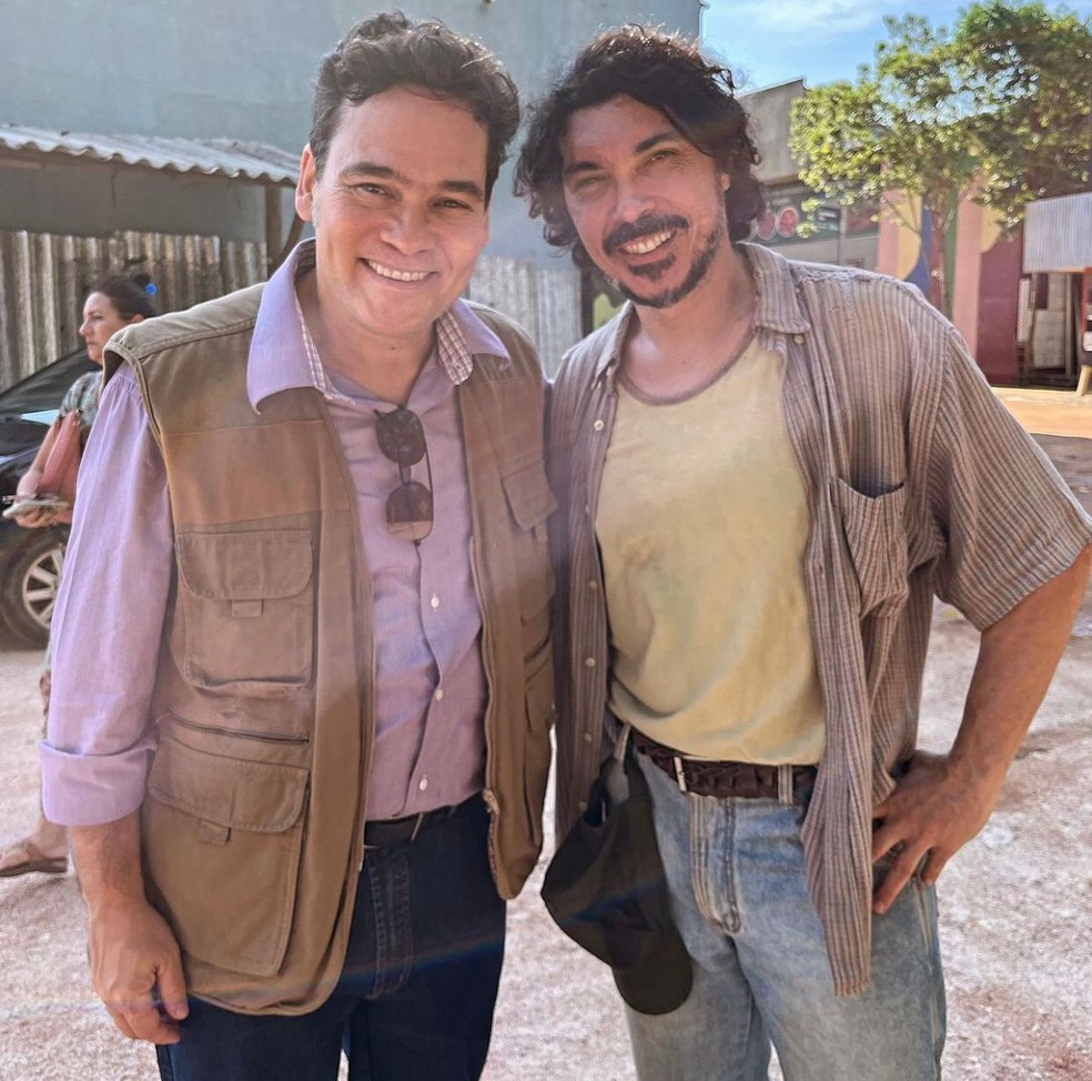 Claudio Gabriel e Paulo Roque, o Tadeu e o Sidney de “Terra e paixão” — Foto: Reprodução/Instagram