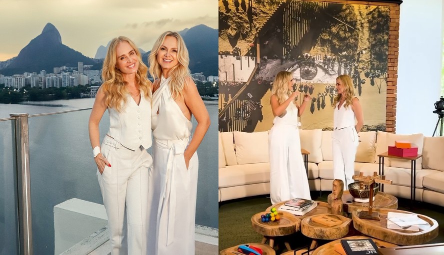 Eliana recebe Anglica em seu duplex na Lagoa