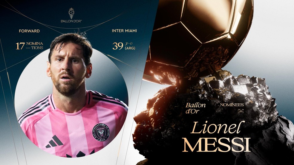 Messi foi indicado ao prêmio de melhor jogador do mundo — Foto: Divulgação