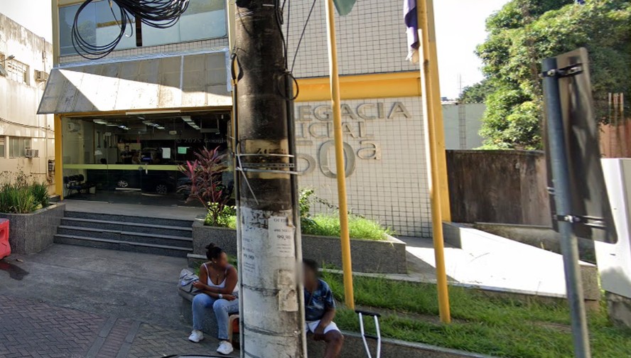 A delegacia de Itaguaí, para onde os presos foram levados