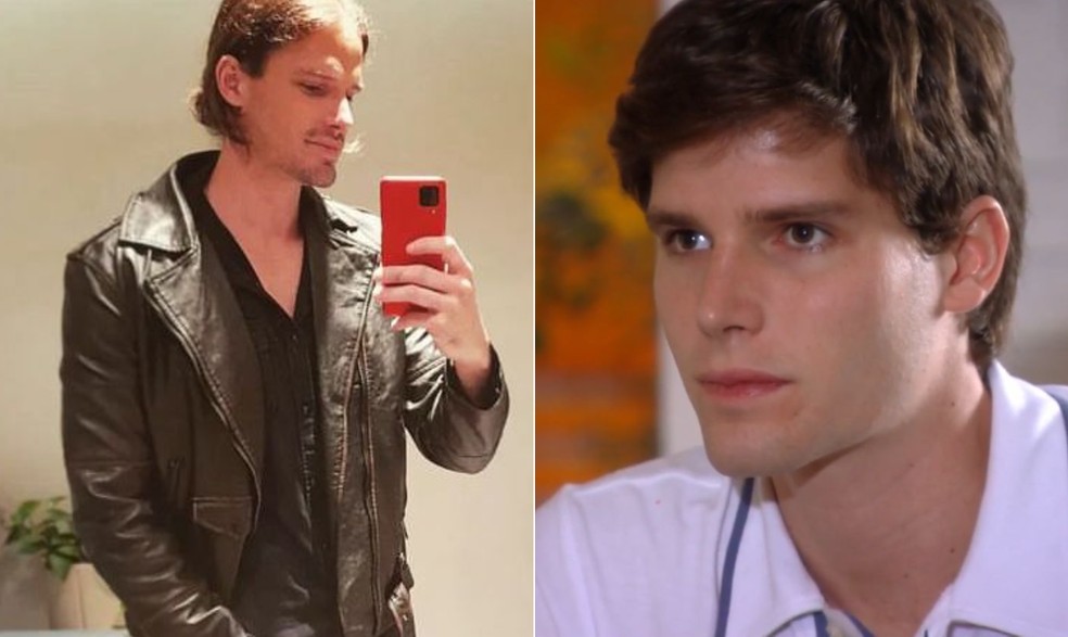 Jonatas Faro atualmente e em 'Cheias de charme' — Foto: Reprodução/ Instagram; Reprodução/ Rede Globo