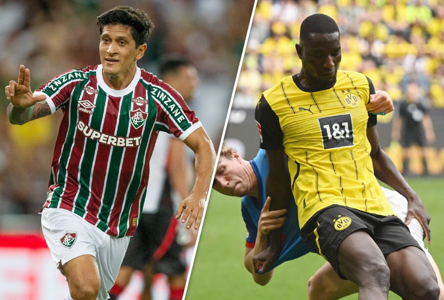 Germán Cano (à esquerda) e Serhou Guirassy podem decidir jogo