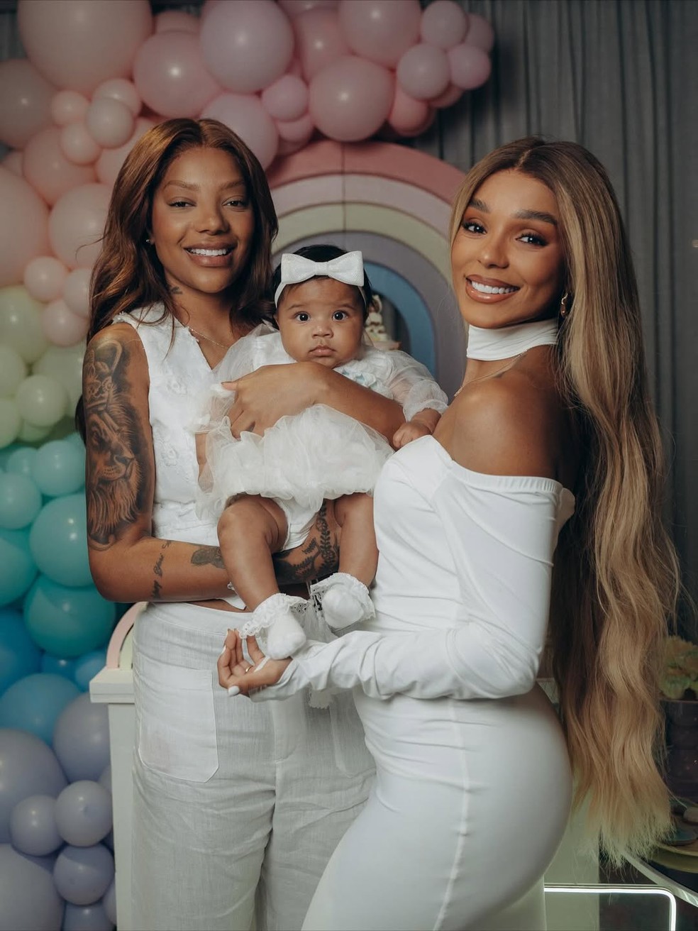 Ludmilla, Zuri e Brunna Gonçalves — Foto: Instagram/Reprodução