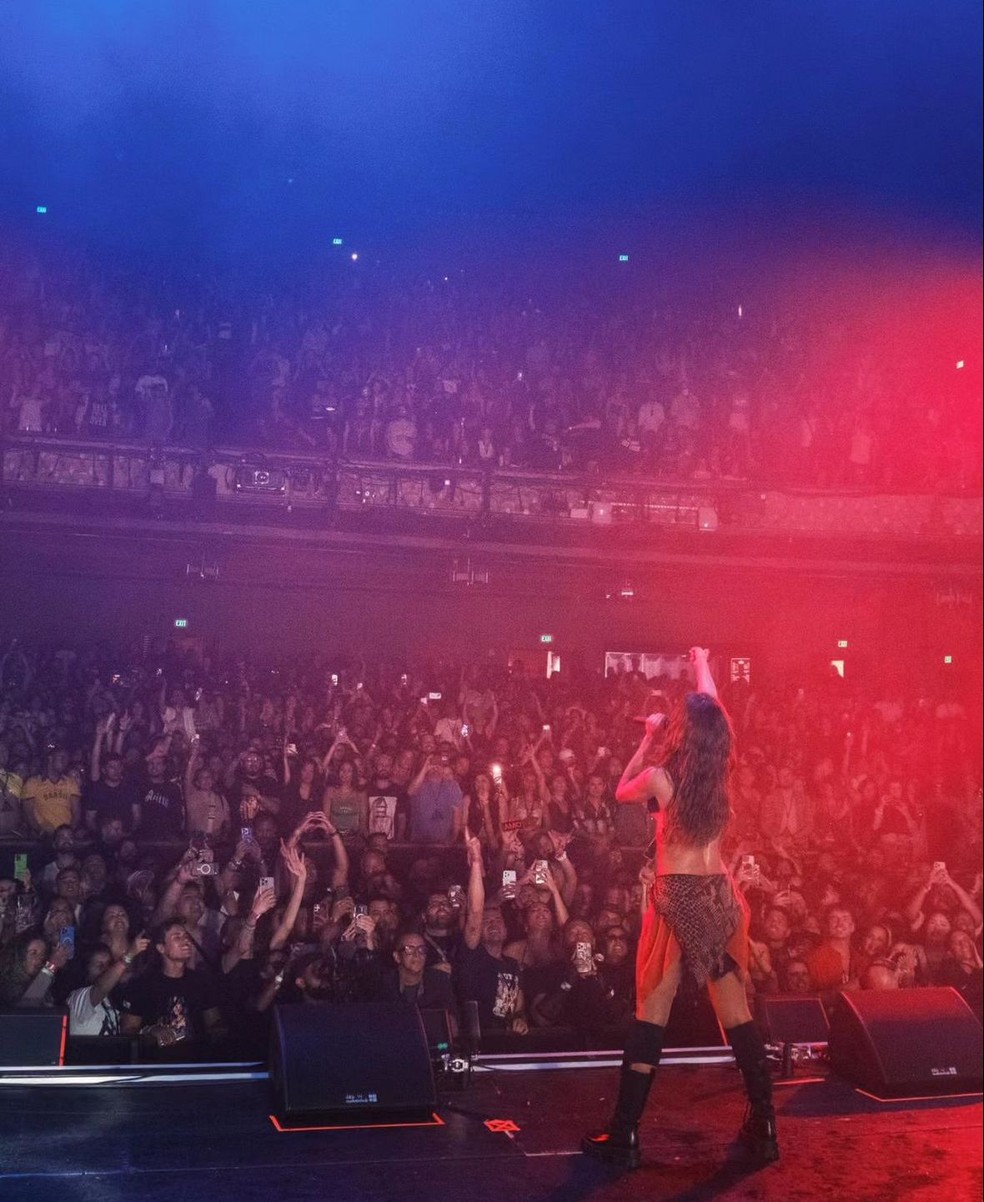 Anitta lota show em Los Angeles com primeira turnê internacional — Foto: Instagram