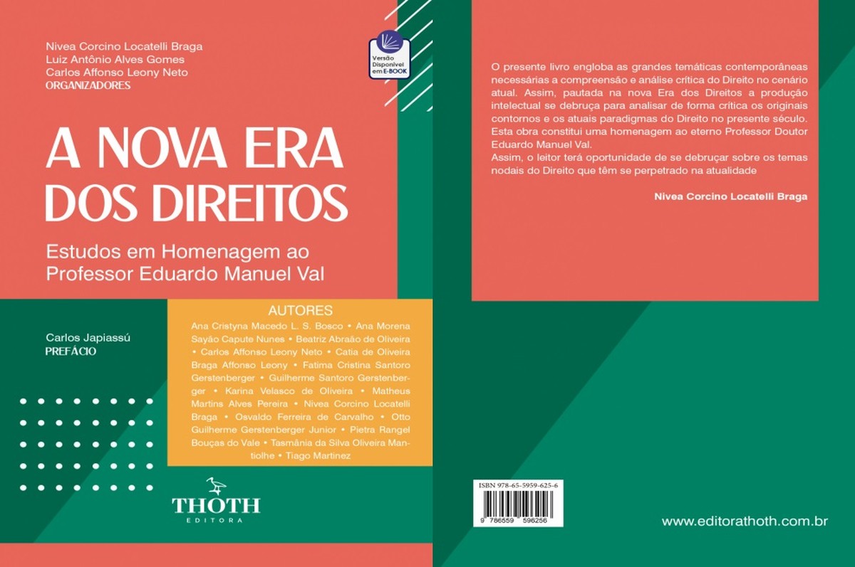 Autores discutem 'Nova era dos direitos' em livro, com lançamento nesta quinta, no Rio - Extra
