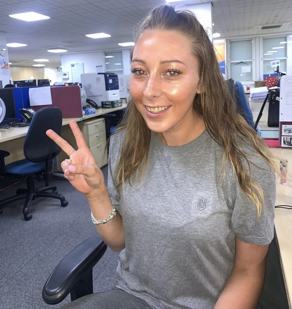 Britânica trabalhou em um call-center — Foto: Reprodução