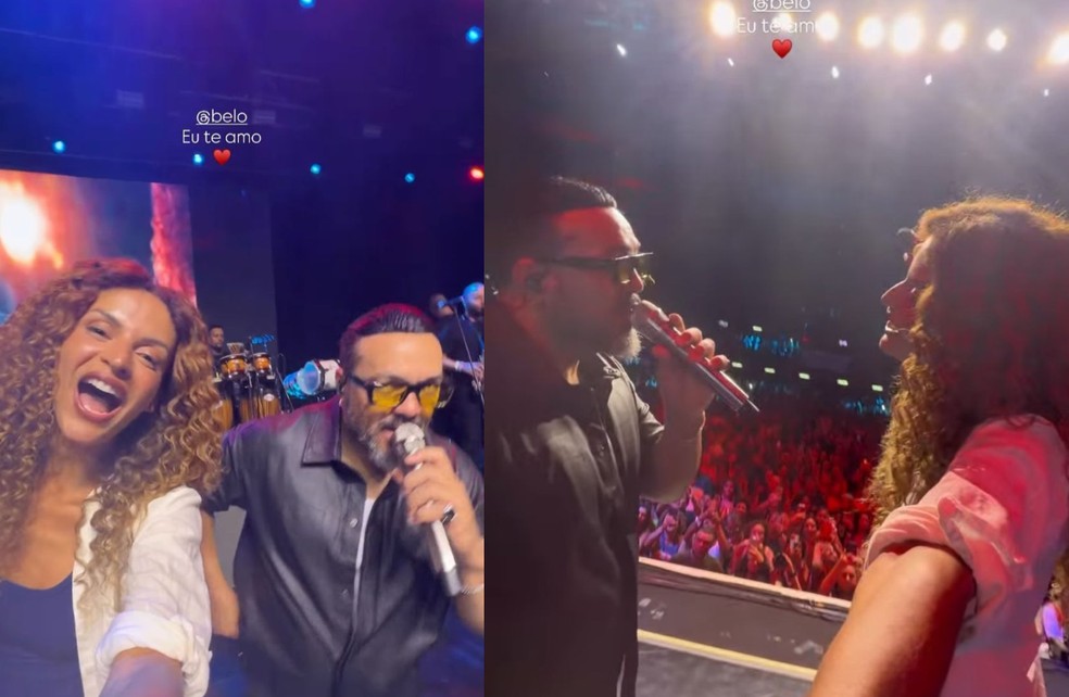 Gabriela Loran acompanha Belo em show no Rio — Foto: Reprodução/Instagram