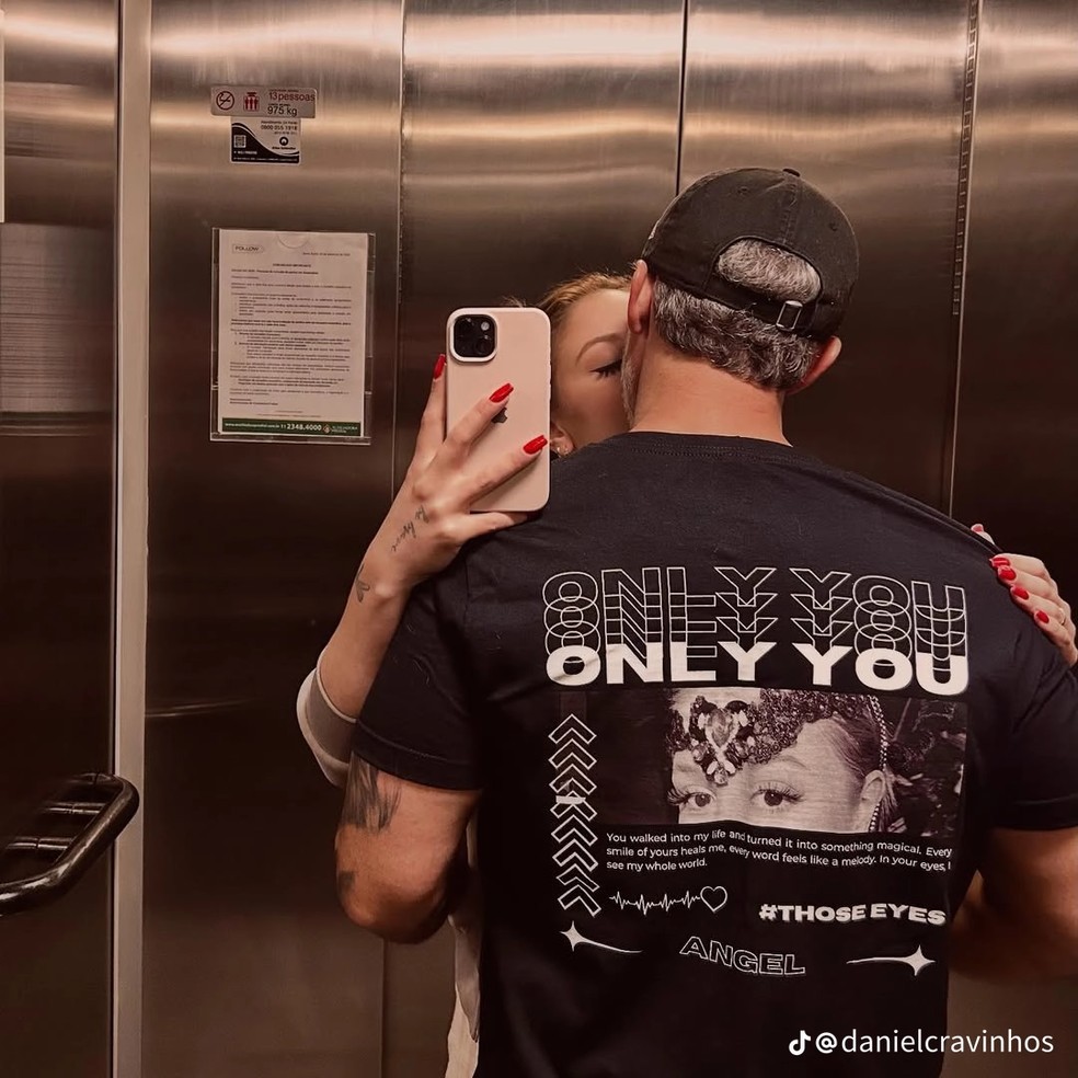 Daniel Cravinhos e a mulher Carolina Andrade — Foto: rep/tiktok