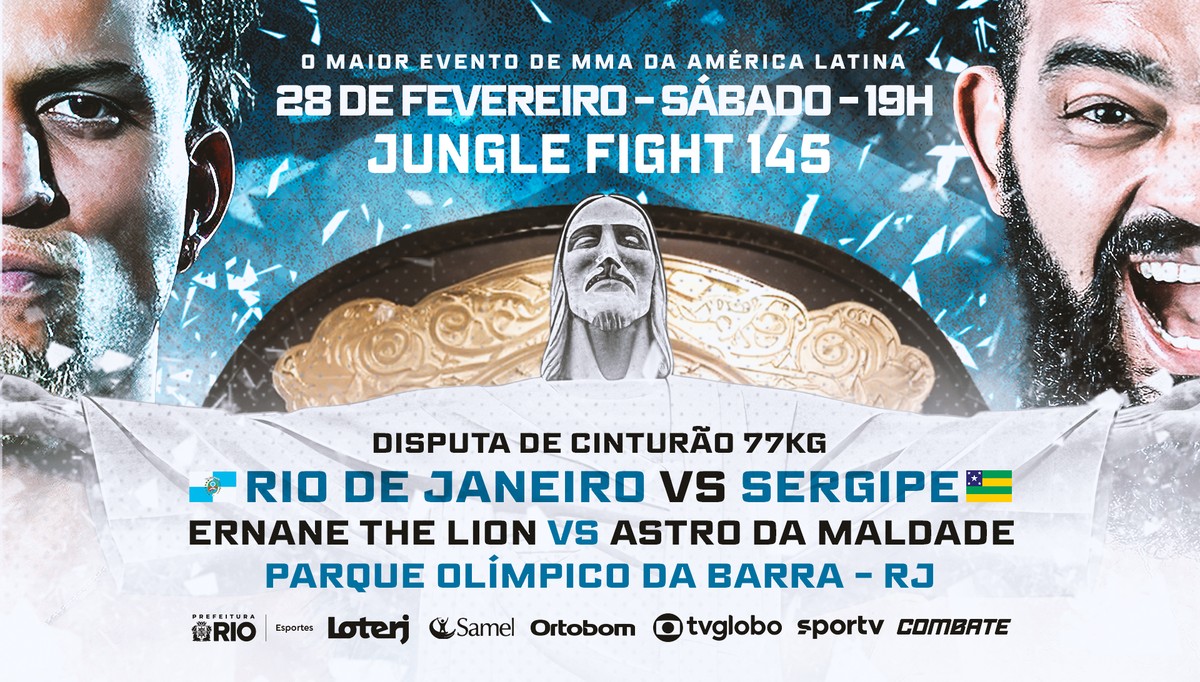 Jungle Fight 145 leva disputa de cinturão a palco olímpico no Rio