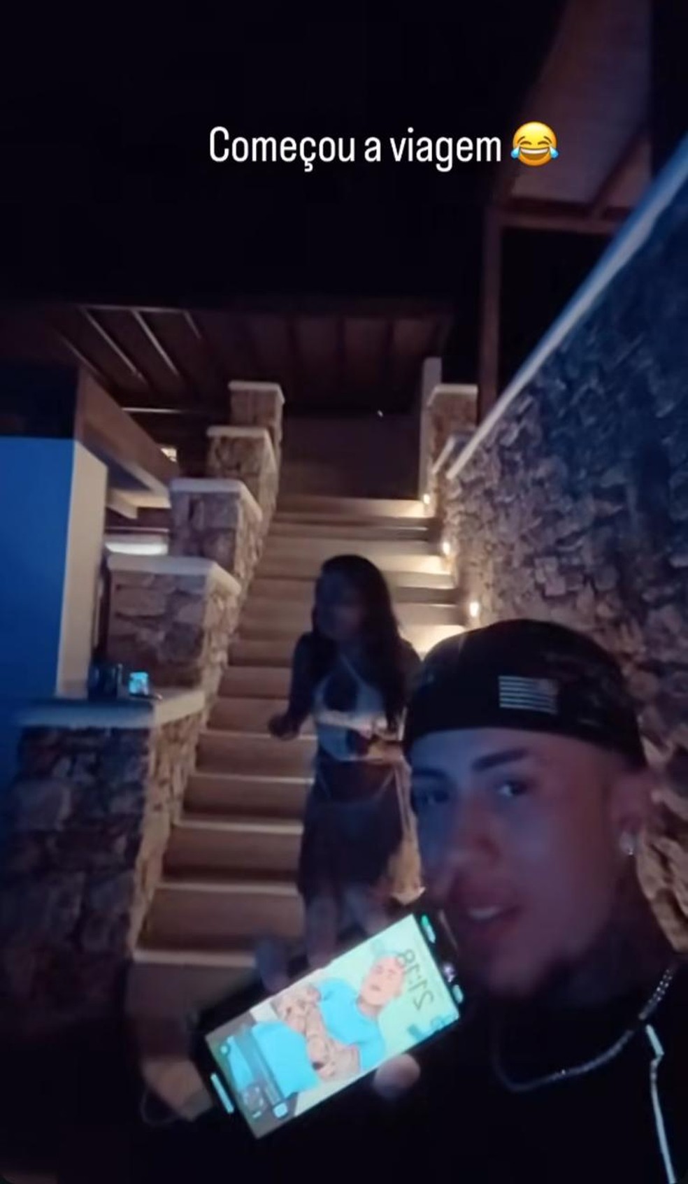 MC Daniel e Lorena Maria curtem vigem para a Grécia com Anitta — Foto: Reprodução/Instagram