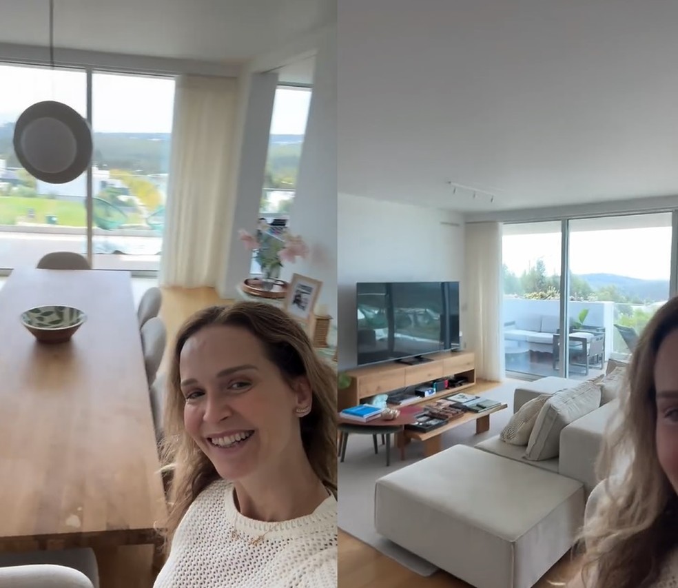 Fernanda Rodrigues mostra apartamento em Portugal — Foto: Reprodução/Instagram