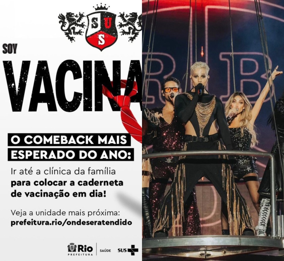 Ayuntamiento de Río utiliza RBD para promover vacunación, pero grupo tiene miembro antivacunas |  Música