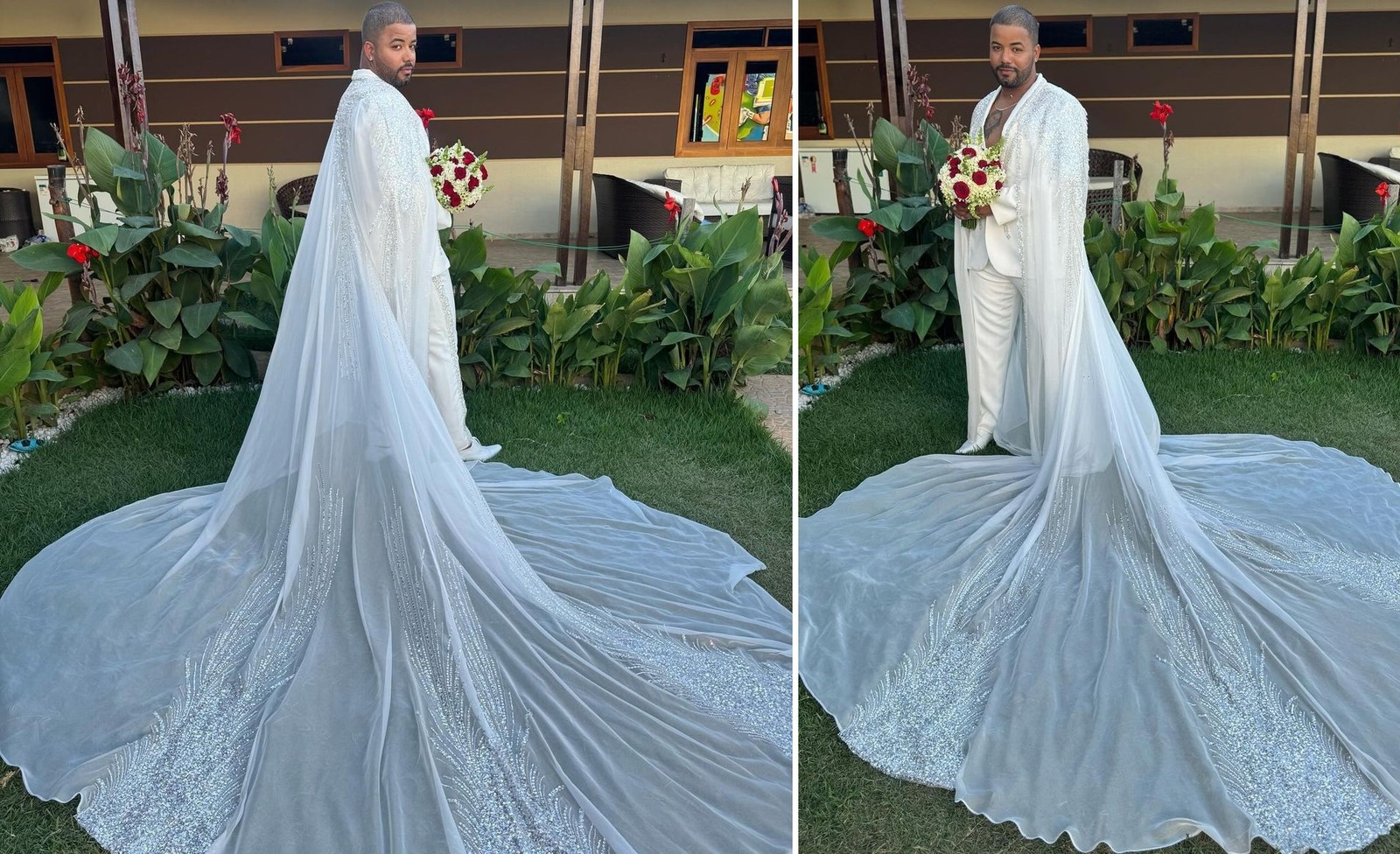 Hytalo Santos se casa de véu e buquê na Paraíba — Foto: Instagram