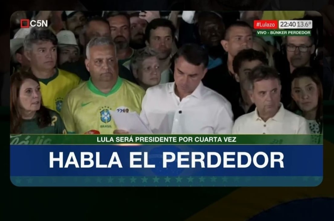 TV argentina viraliza ao debochar da derrota de Flávio Bolsonaro para Lula