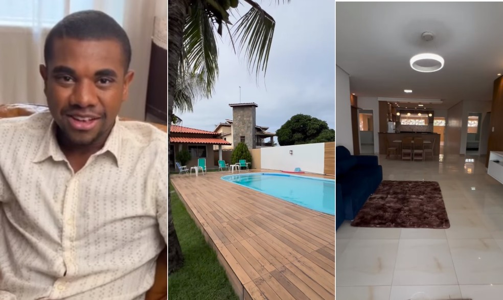 Casa investida por Davi para aluguel em temporada — Foto: Reprodução/Instagram