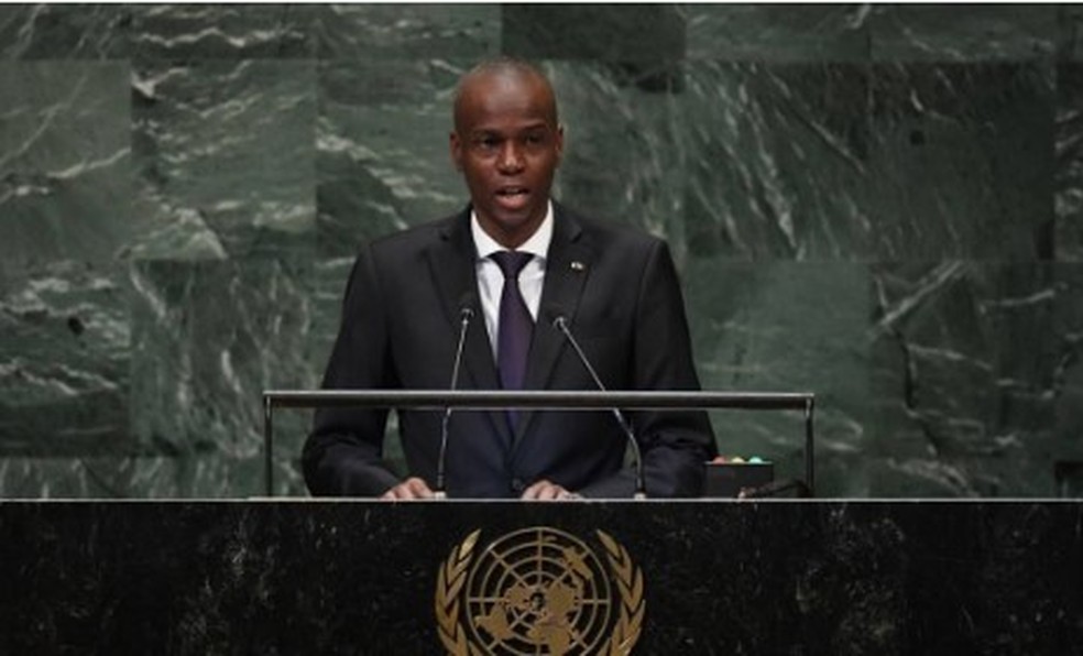 Jovenel Moïse, presidente assassinado do Haiti em 2021 — Foto: Timothy A. Clary em 27/9/2018 / AFP