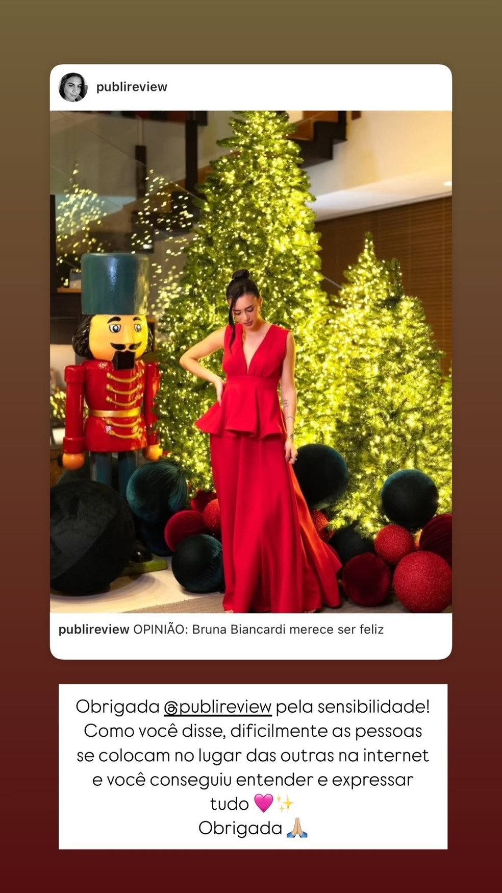 Bruna Biancardi sobre críticas após nova gravidez — Foto: Reprodução/Instagram