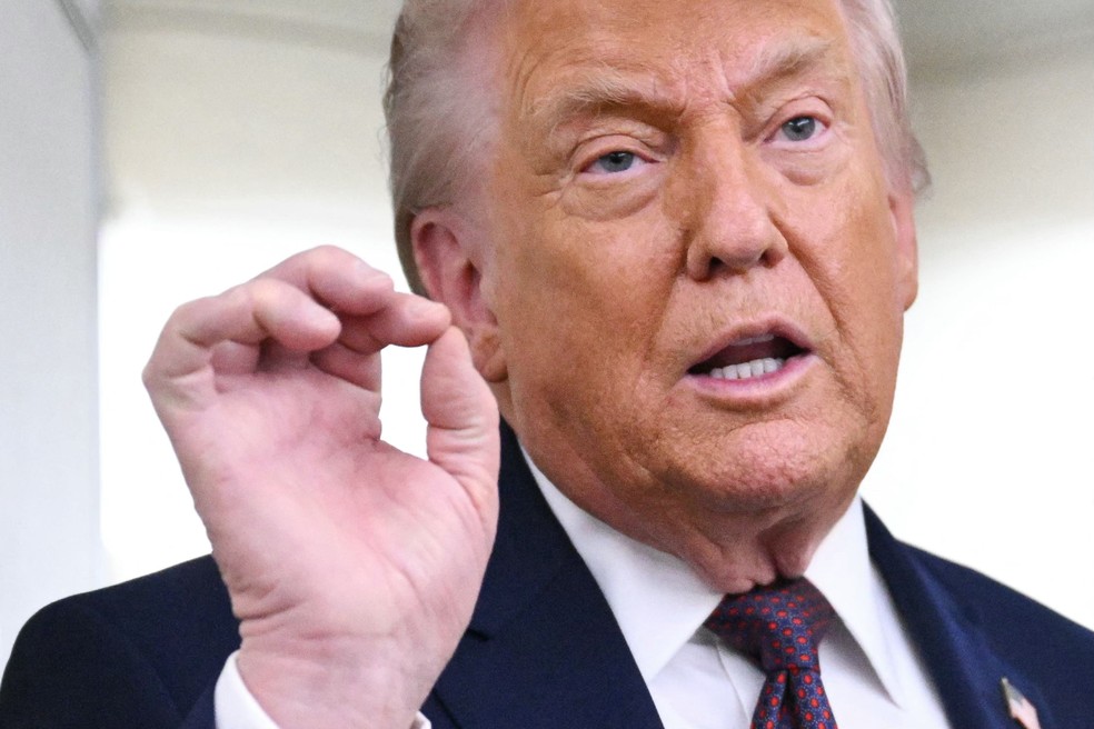 O presidente dos Estados Unidos, Donald Trump — Foto: MANDEL NGAN / AFP