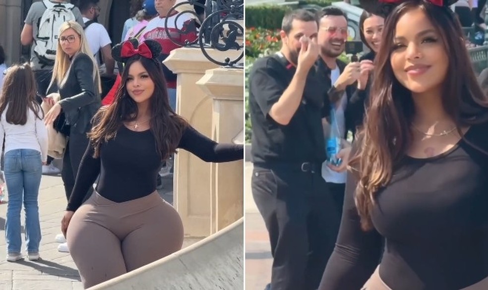 Modelo Gracie Bon reclama por ter virado 'motivo de piada' durante passeio &agrave; Disney &mdash; Foto: Reprodu&ccedil;&atilde;o/Instagram