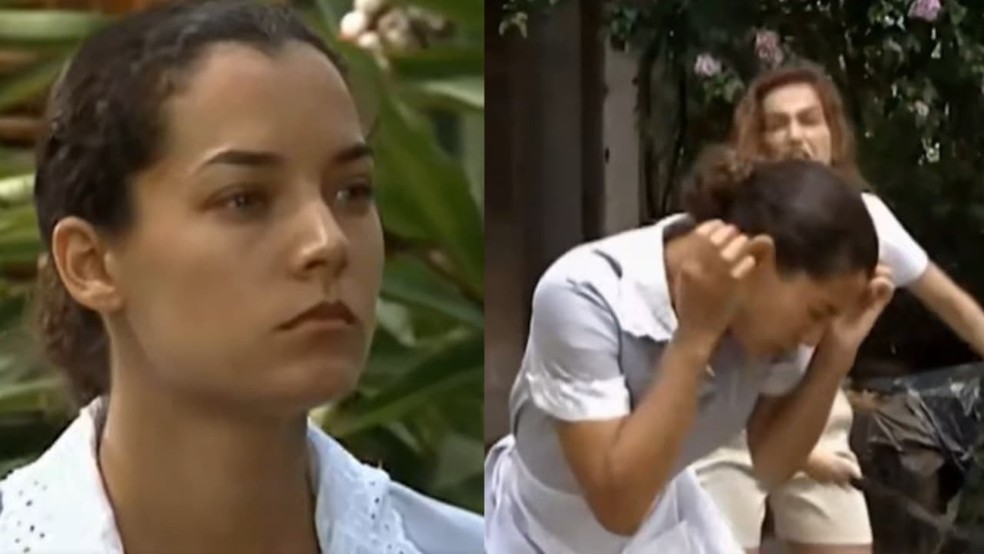Mônica Carvalho como Neusa, na novela "História de amor" — Foto: Reprodução de internet
