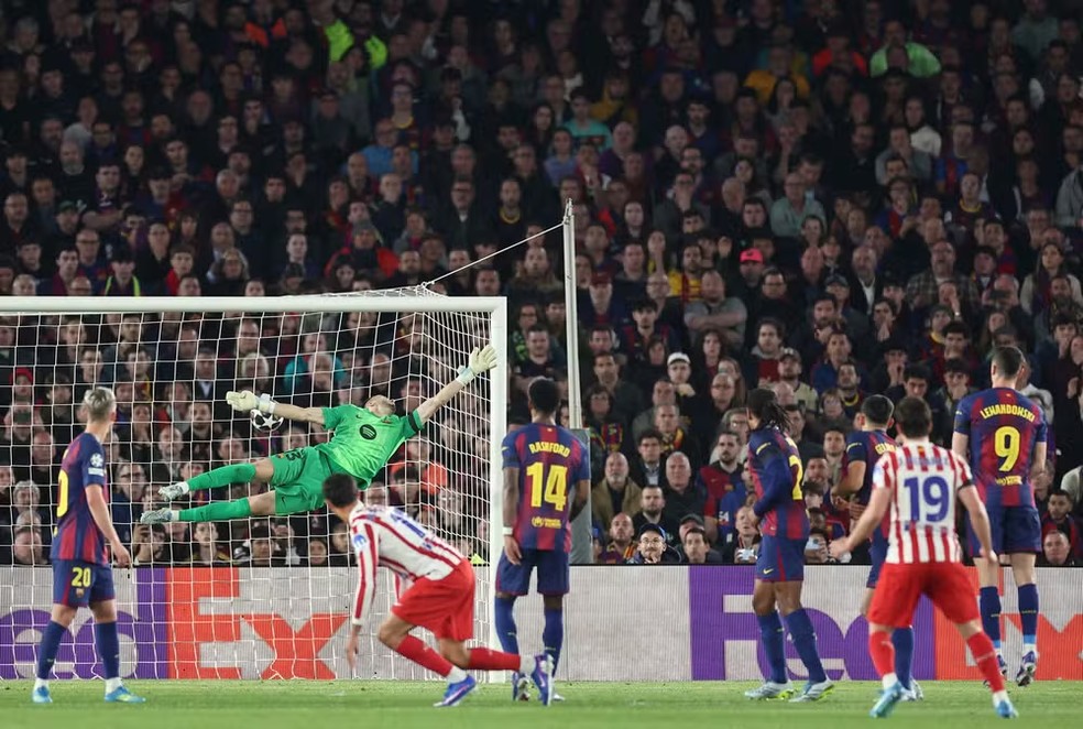 Atletico de Madrid vence o Barcelona e fica em vantagem para jogo de volta na Champions