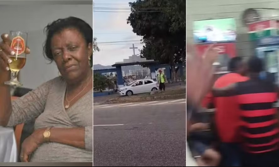 Aida Laurentino (primeira foto) reservou dinheiro para que parentes pudessem beber no seu enterro, que teve jogo do Flamengo e cerveja no caix&atilde;o