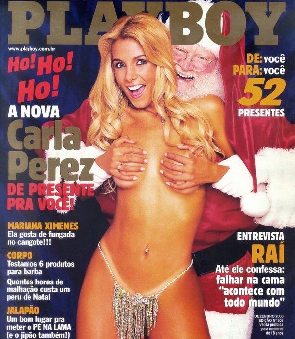 Carla Perez na polêmica capa da Playboy