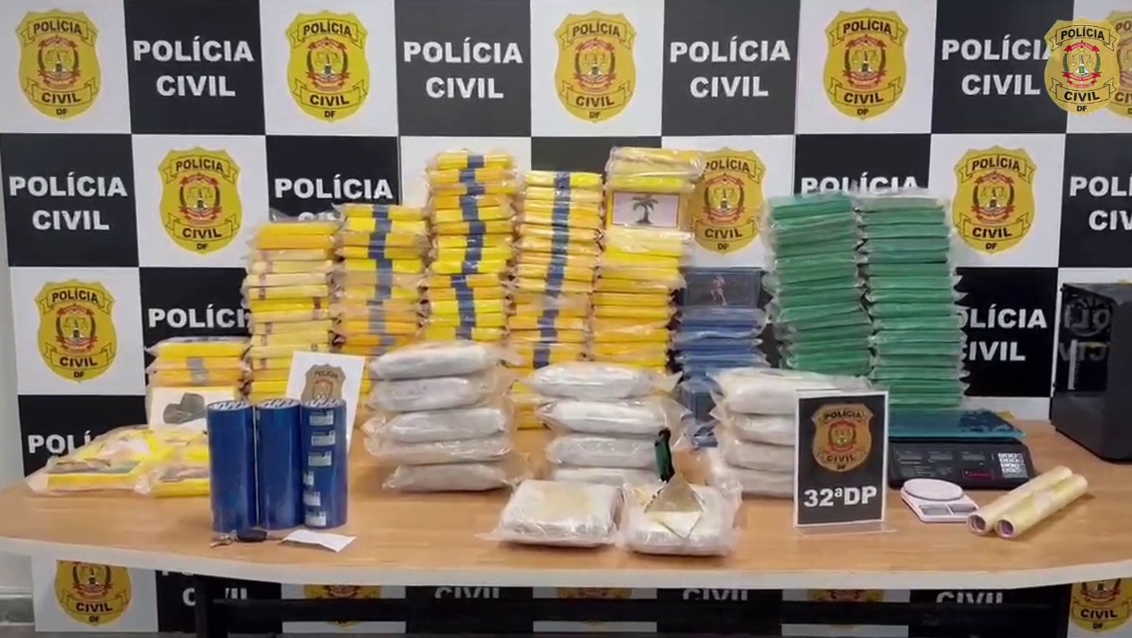 Droga apreendida no DF tem inscrição 'a melhor do Norte' e vale cerca de R$ 4 milhões