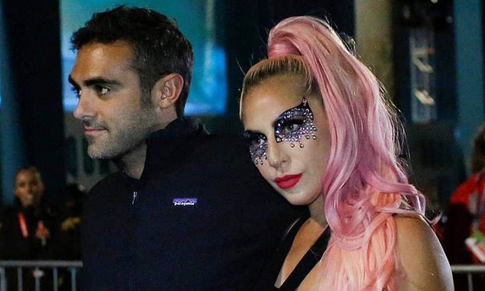 Lady Gaga e Michael Polansky — Foto: Reprodução