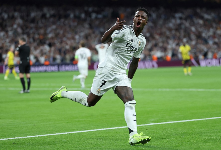 Vini Jr pelo Real Madrid em 2024