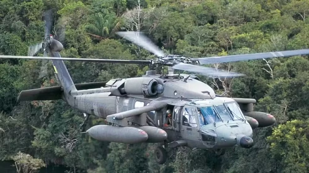 Helicóptero UH-60 Black Hawk do Exército Brasileiro — Foto: Exército Brasileiro