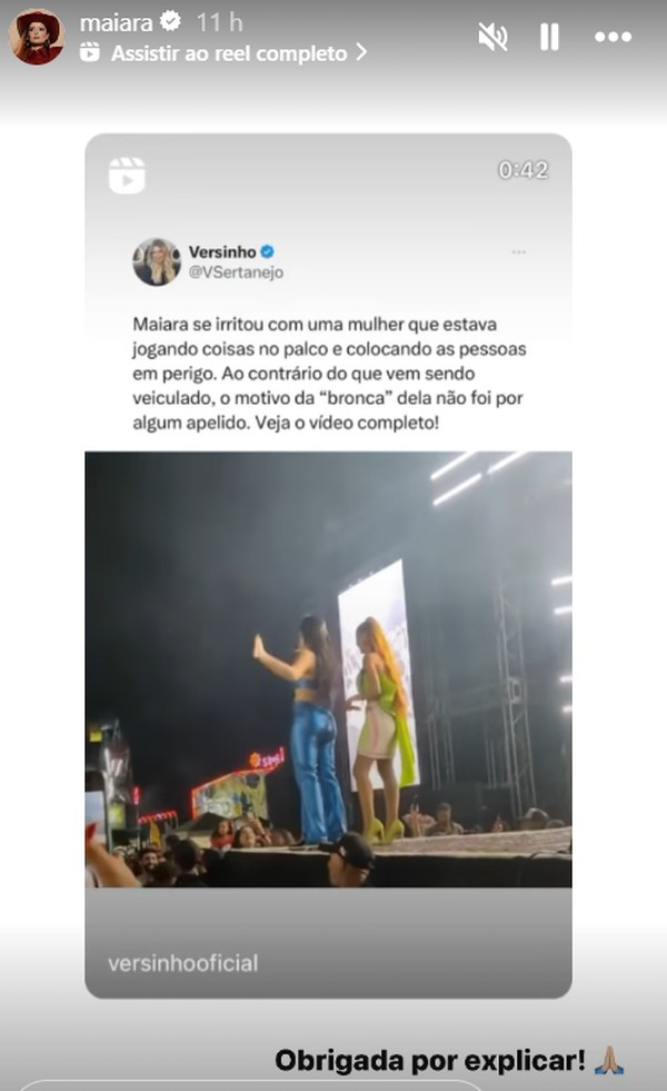Maiara desmente que bronca em show aconteceu por ter sido chamada de ...